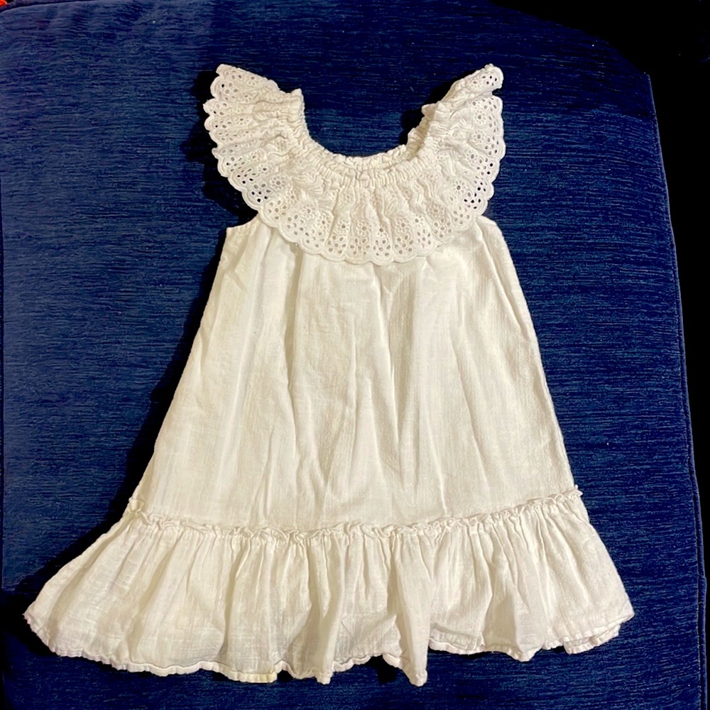 White eyelet girls dress size 5